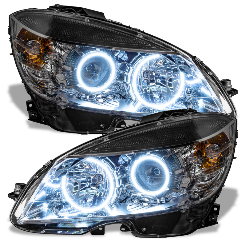 ORACLE Lighting Oracle 08-11 Mercedes Benz C-Class Pre-Assembled Headlights - Chrome Housing - White