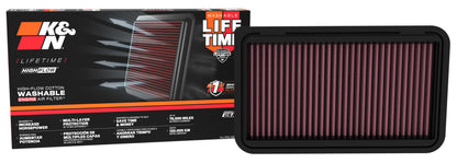 K&N Engineering K&N 01-06 Toyota Camry / 04-10 Sienna / 01-09 Highlander / 03-06 Lexus RX330 Drop In Air Filter