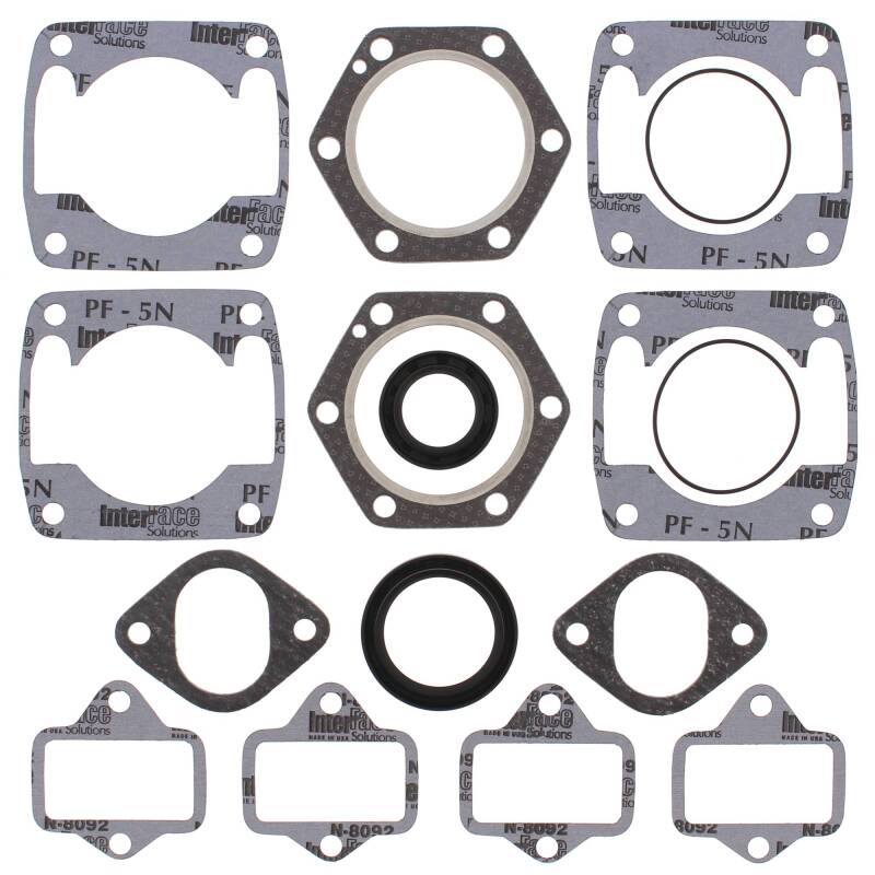 Vertex Pistons Vertex Gaskets  JLO-Cuyuna 2F400/2 6 Bolt Head Electric FC/2 Complete Gasket Kit w/ Oil Seals
