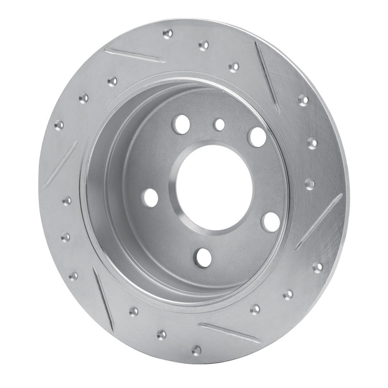 R1 Concepts R1 06-11 Mercedes-Benz B200 Rear Left Drilled & Slotted Silver Brake Rotor