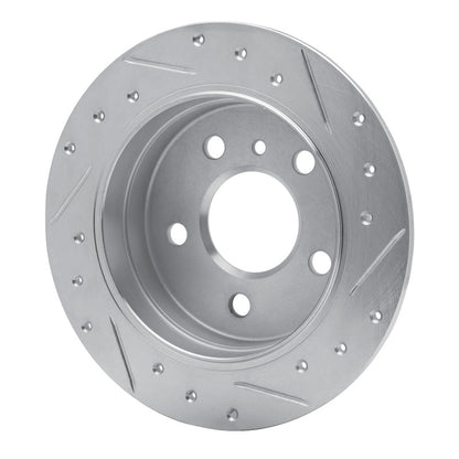 R1 Concepts R1 06-11 Mercedes-Benz B200 Rear Left Drilled & Slotted Silver Brake Rotor