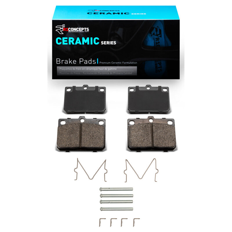 R1 Concepts R1 72-78 Mazda 808 Front Ceramic Pads & Hardware Kit