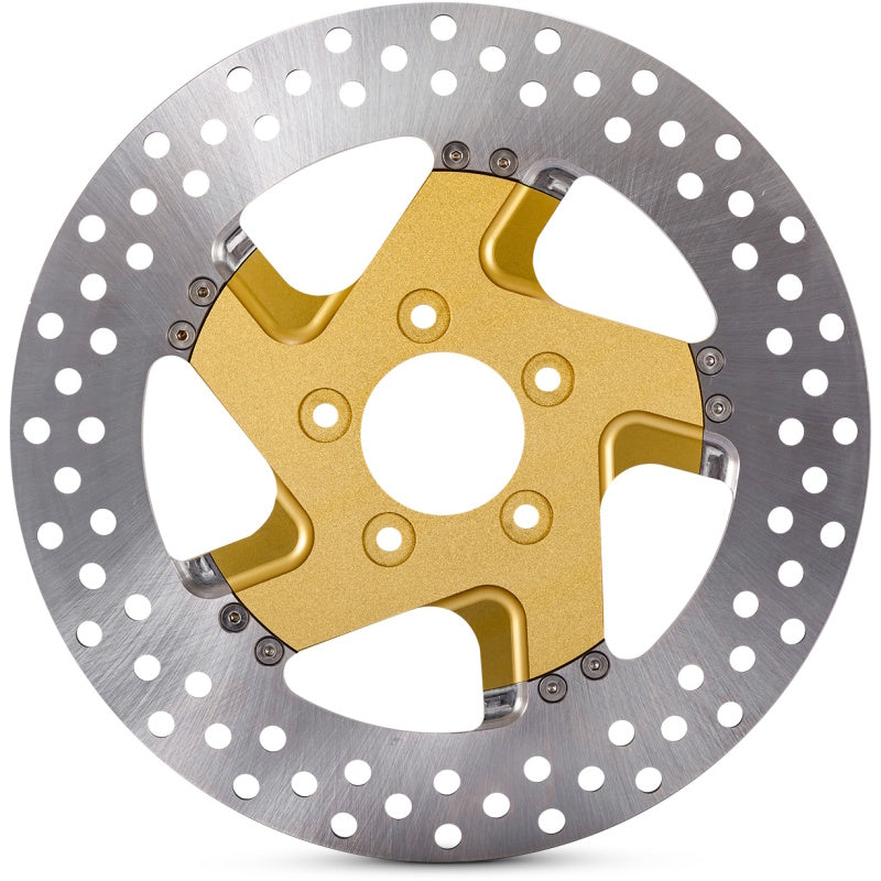 Performance Machine Disc/Carr 11.8 Factor Rear Right - Gold Ops