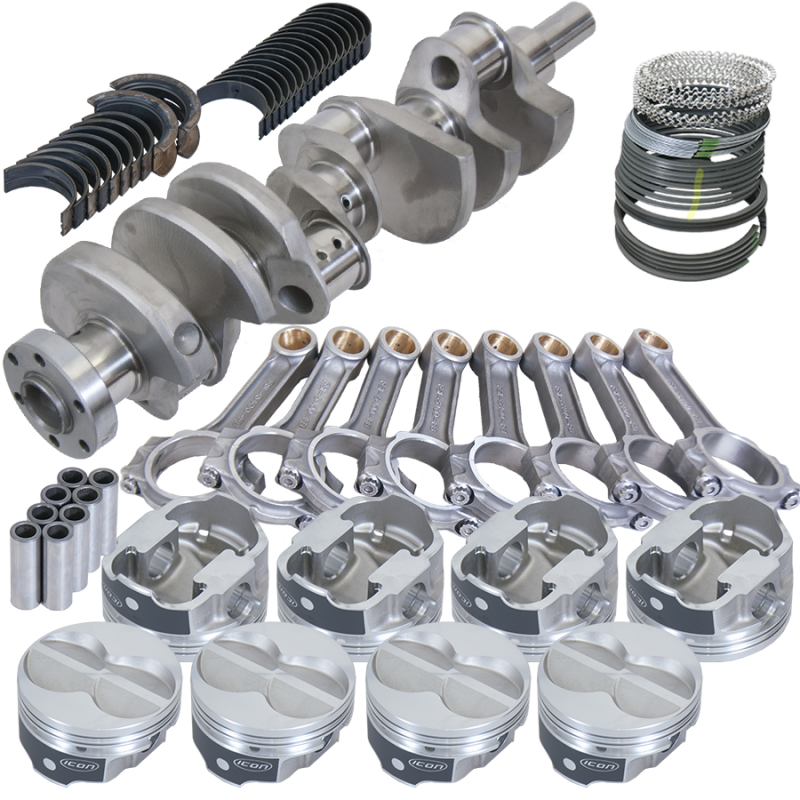Eagle Ford 289/302 3.400in Crank 5.400in I-Beam Rod -11cc Flat Top 4.040in Pistons Rotating Assembly