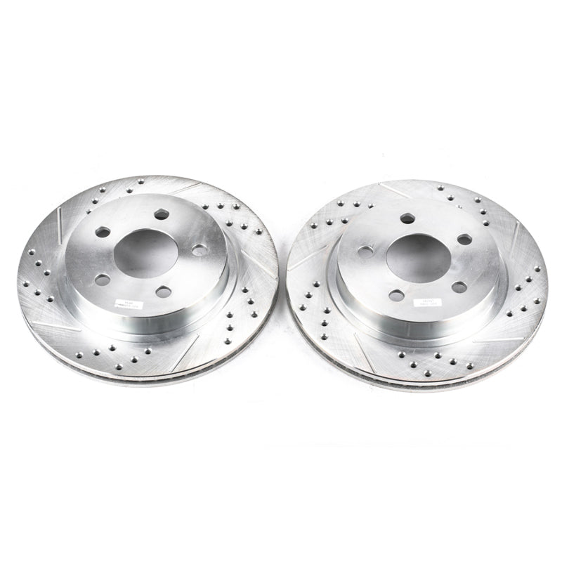 PowerStop Power Stop 93-97 Chevrolet Camaro Rear Evolution Drilled & Slotted Rotors - Pair
