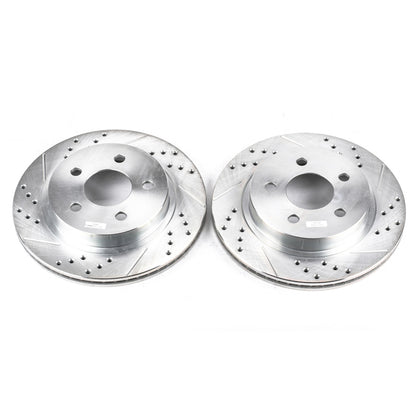 PowerStop Power Stop 93-97 Chevrolet Camaro Rear Evolution Drilled & Slotted Rotors - Pair