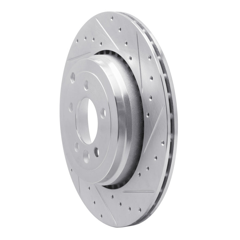 R1 Concepts R1 10-13 Land Rover Range Rover Sport Rear Right Drilled & Slotted Silver Brake Rotor