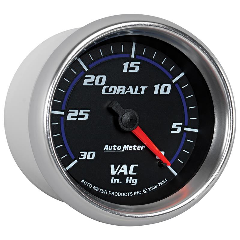 Autometer Cobalt 2-5/8in. / 0-30 IN HG / Mechanical Vacuum Gauge