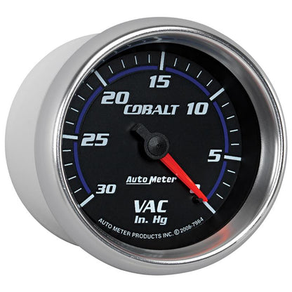 Autometer Cobalt 2-5/8in. / 0-30 IN HG / Mechanical Vacuum Gauge