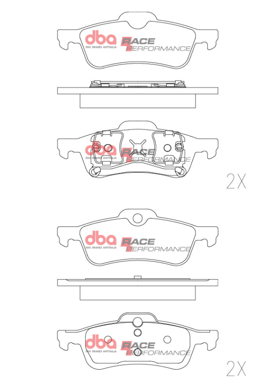 DBA 02-14 Mini Cooper RP Performance Rear Brake Pads