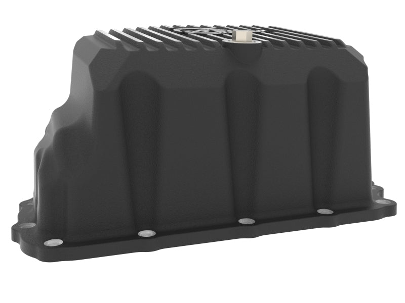 aFe 17-19 GM Diesel V8-6.6L L5P Engine Oil Pan w/ Machined Fins