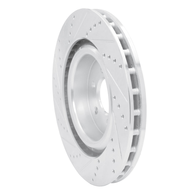 R1 Concepts R1 03-17 Dodge Viper Front Right Drilled & Slotted Silver Brake Rotor