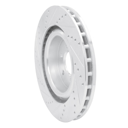 R1 Concepts R1 03-17 Dodge Viper Front Right Drilled & Slotted Silver Brake Rotor