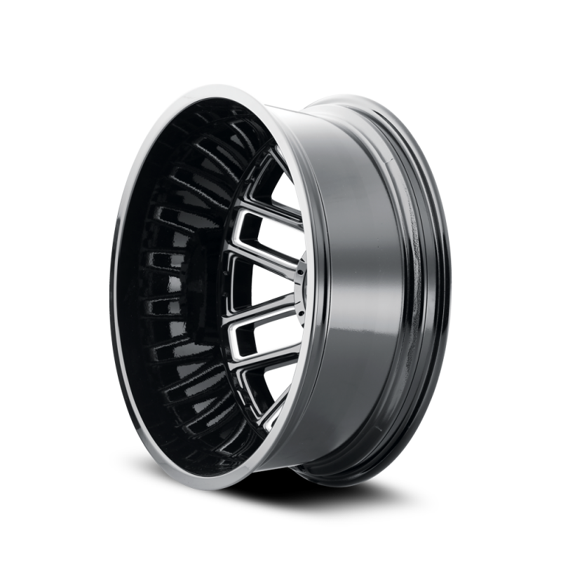 Mayhem 8107D Cogent Dually 20x8.25/8x210 BP/-192mm Offset/154.2mm Hub Black w/ Milled Spokes Wheel