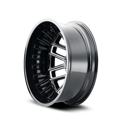 Mayhem 8107D Cogent Dually 20x8.25 / 8x200 BP / -192mm Offset / 142mm Hub Blk w/ Milled Spokes Wheel