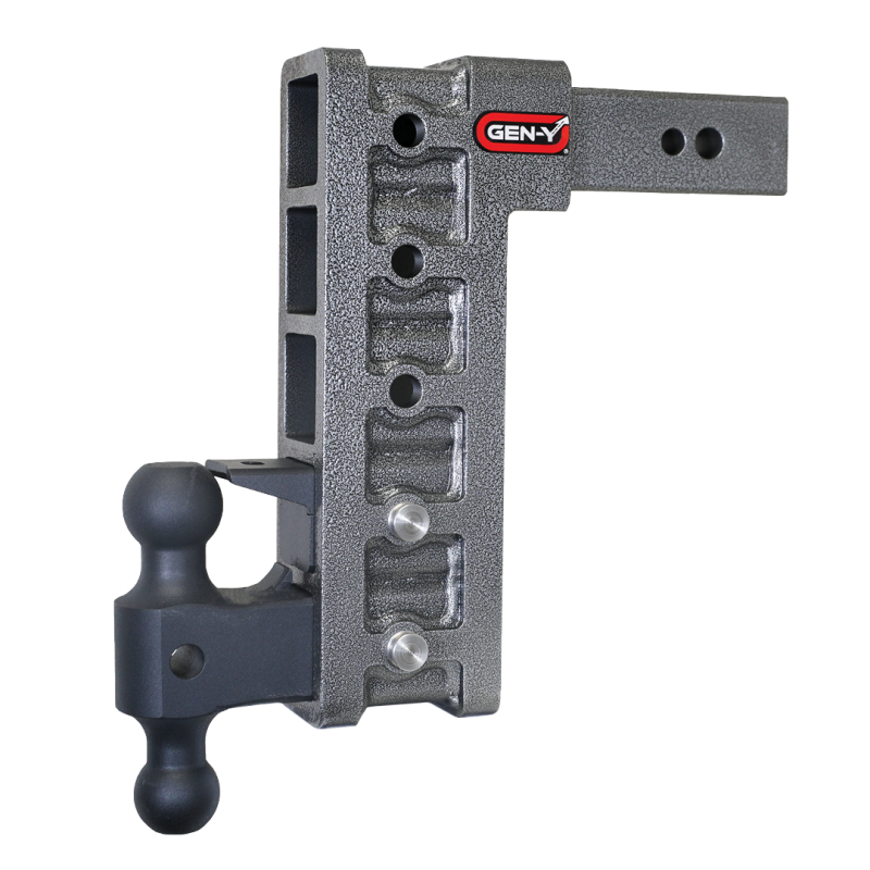 GEN-Y Hitch Gen-Y Mega Duty 2.5in Shank 12in Drop 3.5K TW 32K Hitch w/GH-0161 Dual-Ball/Pintle Lock