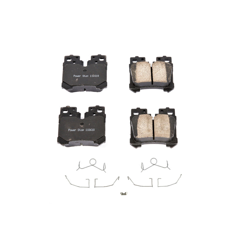 PowerStop Power Stop 07-17 Lexus LS460 Rear Z17 Evolution Ceramic Brake Pads w/Hardware