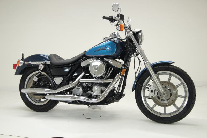 Mustang Motorcycle Mustang 82-00 Harley FXR Jody Perewitz Design Solo Seat (Hinge Mounted) - Black