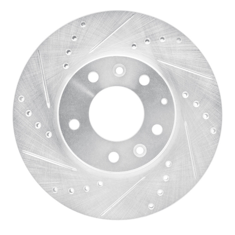 R1 Concepts R1 03-05 Mazda 6 Front Left Drilled & Slotted Silver Brake Rotor