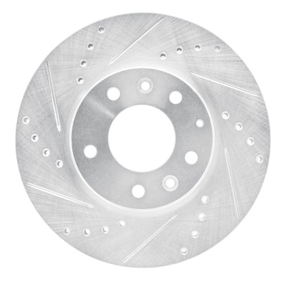 R1 Concepts R1 03-05 Mazda 6 Front Left Drilled & Slotted Silver Brake Rotor