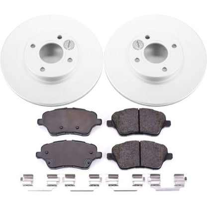 PowerStop Power Stop 14-19 Ford Fiesta Front Z17 Evolution Geomet Coated Brake Kit