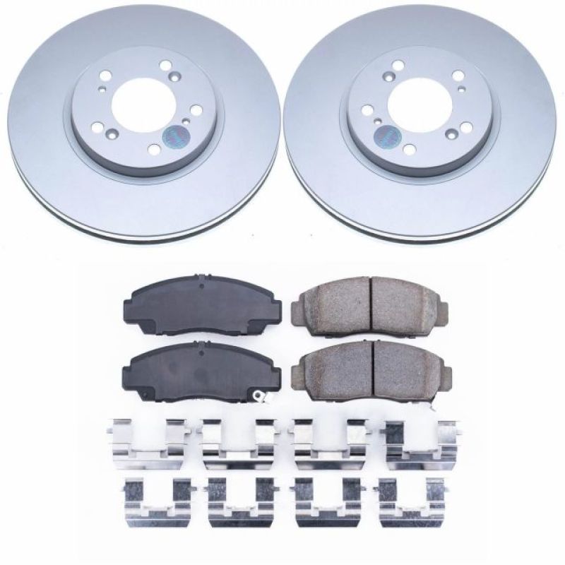 PowerStop Power Stop 99-04 Acura RL Front Z17 Evolution Geomet Coated Brake Kit