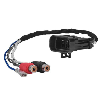 DS18 Plug and Play Harness For OEM Ride Command For 2-CH RCA Audio Signal and Remote Turn-on