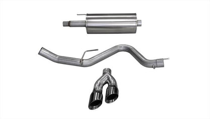 CORSA Performance Corsa 2015-2020 Ford F-150 5.0L V8 (Super Crew Cab) Black Sport Single Side Dual 4in Tips CB Exhaust