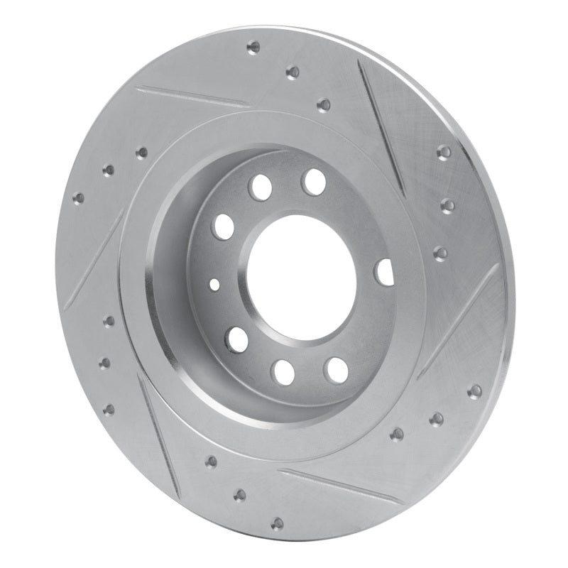 R1 Concepts R1 06-10 Pontiac SOLSTICE Rear Left Drilled & Slotted Silver Brake Rotor