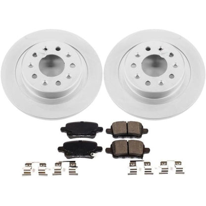 PowerStop Power Stop 2018 Chevrolet Equinox Rear Z17 Evolution Geomet Coated Brake Kit