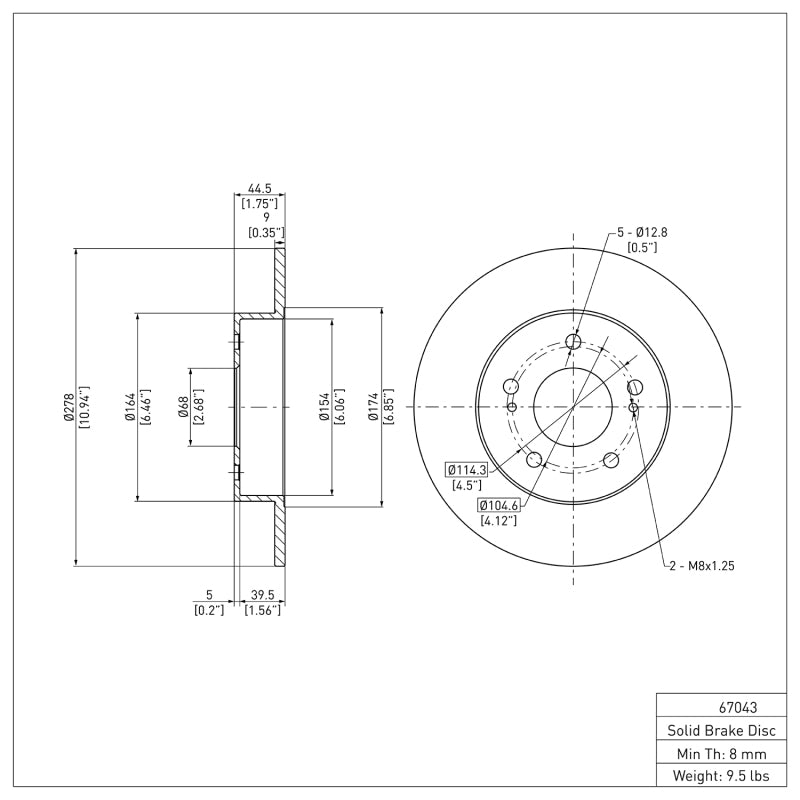 DFC 94-03 Nissan Maxima Rear GeoSPEC Coated Rotor