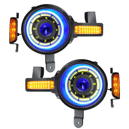 ORACLE Lighting Oracle 2021+ Ford Bronco Oculus Bi-LED Projector Headlights - ColorSHIFT LED