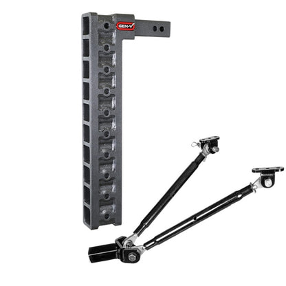 GEN-Y Hitch Gen-Y Mega Duty 2in Shank 22.2in Drop 1.5K TW 10K Hitch w/GH-0100 Stabilizer Kit
