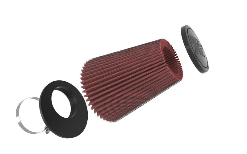 K&N Engineering K&N Universal Rubber Filter 3.25 inch FLG / 5.75 inch Bottom / 3.5 inch Top / 6.6875 inch Height