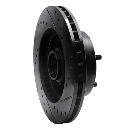 R1 Concepts R1 67-74 Buick Gran Sport Front Left Drilled & Slotted Black Brake Rotor