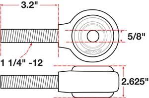 SPC Performance xAxis Rod End Ball Joint