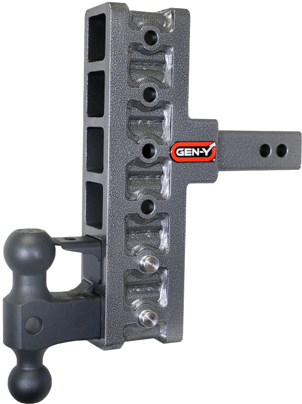 GEN-Y Hitch Gen-Y Mega Duty 2in Shank 7.5in Offset Drop 16K Hitch w/GH-051 Dual-Ball/GH-032 Pintle Lock
