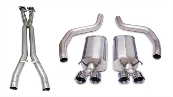 CORSA Performance Corsa 06-11 Chevrolet Corvette C6 Z06/ZR1 Sport Cat-Back Dual Rear Exit w/ Twin 4.0in Black Tips