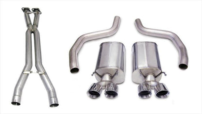 CORSA Performance Corsa 06-11 Chevrolet Corvette C6 Z06/ZR1 Sport Cat-Back Dual Rear Exit w/ Twin 4.0in Black Tips