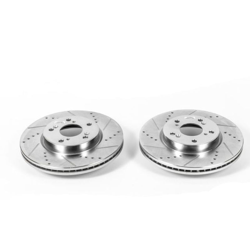PowerStop Power Stop 13-17 Honda Accord Front Evolution Drilled & Slotted Rotors - Pair