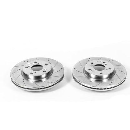 PowerStop Power Stop 13-17 Honda Accord Front Evolution Drilled & Slotted Rotors - Pair