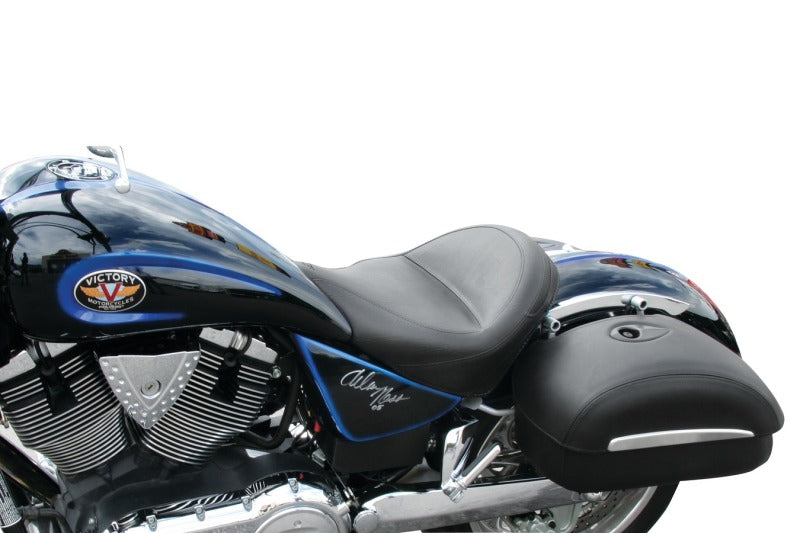 Mustang Motorcycle Mustang 03-17 Victory Vegas, Kingpin, 05-07 8-Ball Standard Touring Solo Seat - Black