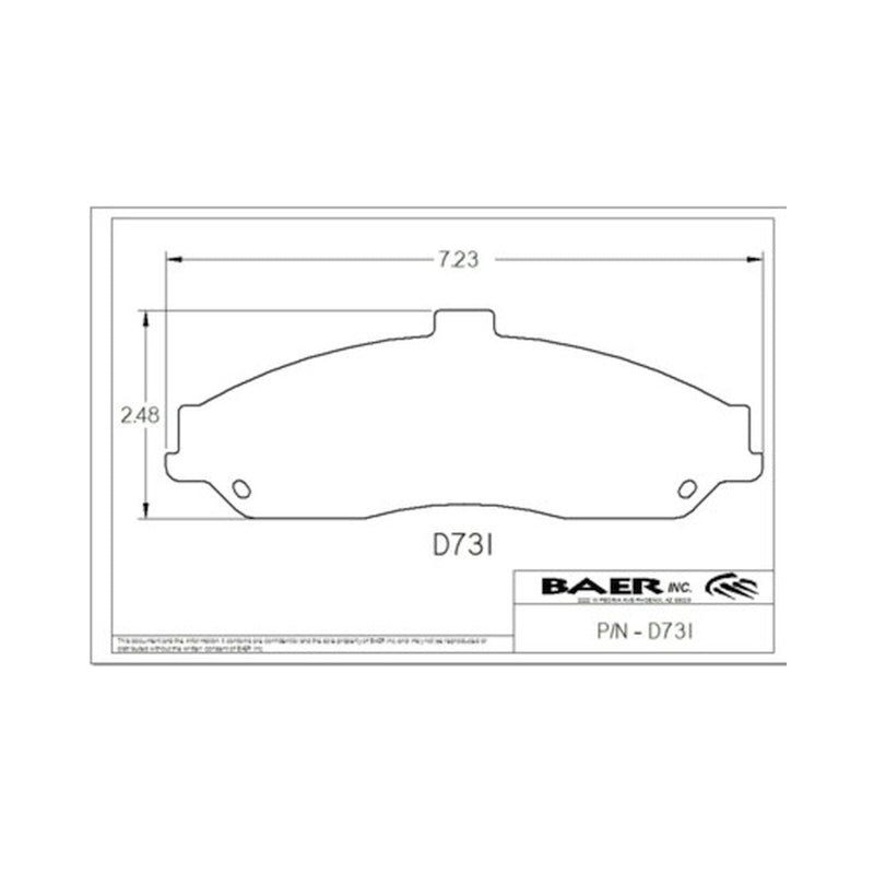 Baer Brakes Replacement Pads for Baer 6P Calipers