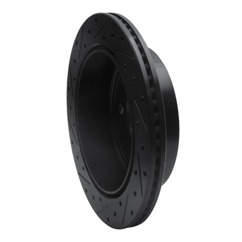 R1 Concepts R1 03-03 Dodge Ram 1500 Van Rear Right Drilled & Slotted Black Brake Rotor