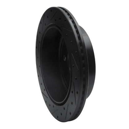 R1 Concepts R1 03-03 Dodge Ram 1500 Van Rear Right Drilled & Slotted Black Brake Rotor