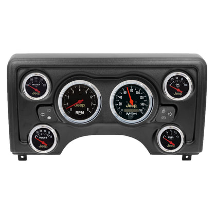 Autometer Jeep Direct Fit Dash Kit 97-06 Jeep TJ (2 x 3-3/8in. / 4 x 2-1/16in.)