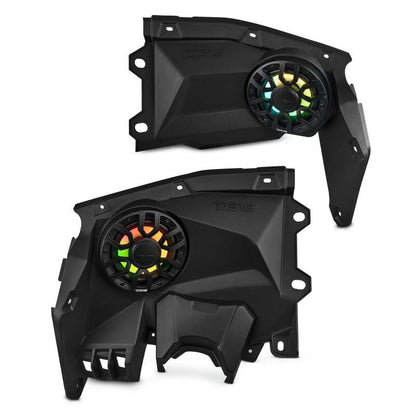 DS18 Loaded 6.5in Dash Board Speaker Panel Encl Left + Right 2x NXL-IQ6/BK Included 2017+ Can-Am Mav