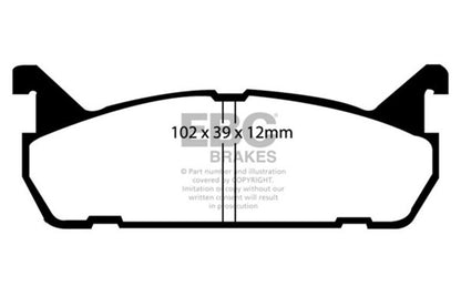 EBC 90-94 Mazda Miata MX5 1.6L Bluestuff Rear Brake Pads