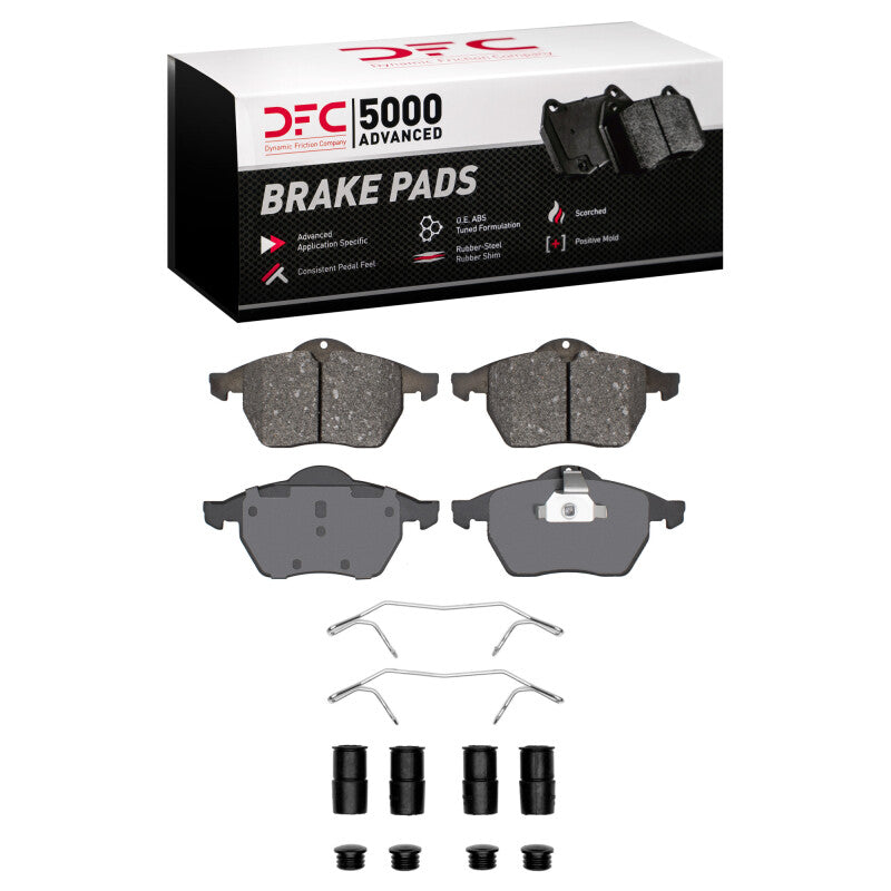 DFC 96-99 Audi A4 (USA/Canada) Front 5000 Advanced Low Metallic Brake Pads and Hardware Kit