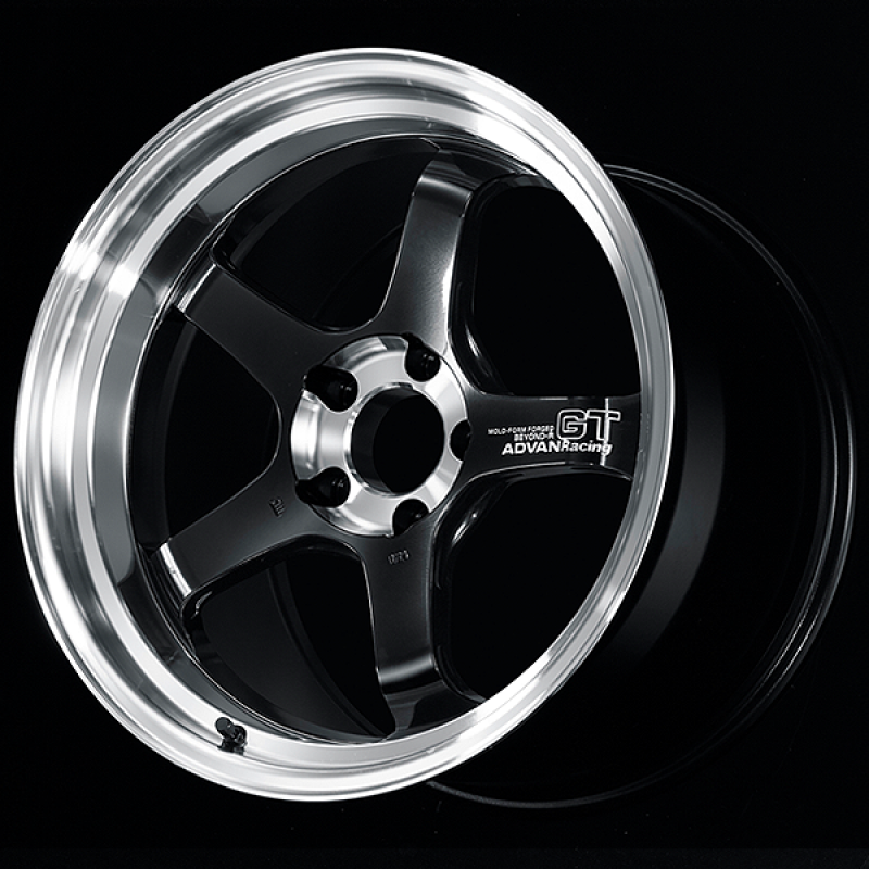 Advan GT Beyond-R 18X8.5 / +45 Off / 5x112 BC / 66.5mm Bore / Diamond Cut and Dark Platinum Black